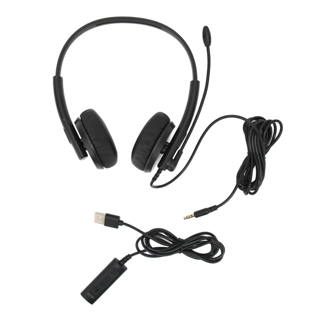 Auriculares USB XD1000, micrófono con reducción de ruido de 3,5mm, auriculares de servicio al cliente para centro de llamadas de seminarios web de Skype