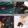 thumbnail image 4 of Musical Note Double Layered Insulated Lunch Bag with Two Compartments for Cold and Hot Food Storage - Large Capacity Refrigerated Meal Bag for Hand Carry - 7.1x11.4x16.1 inches, 4 of 6