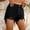 #6Black, variant on Womens Ripped Denim Shorts, High Rise Frayed Edge Summer Beach Wear