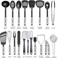 thumbnail image 3 of Home Hero - Kitchen Utensils - Cooking Utensils Set - Nylon Kitchen Tool Set - 44 Pcs, Black, 3 of 8