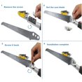 thumbnail image 3 of 4.4-7.2 Foot Tree Pruner 2 Sections Extendable 4 Nodes Adjustable, Cut and Hold Pruning Trimmer, Long Reach Pole Saw, Telescoping Fruit Picker, Branches Bypass Lopper With Hook, 3 of 5