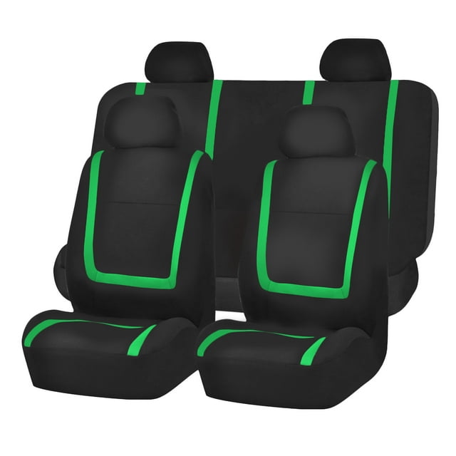 Car Seat Covers Universal Flat Cloth Full Set for Solid Benches 8 Pcs 12 Colors