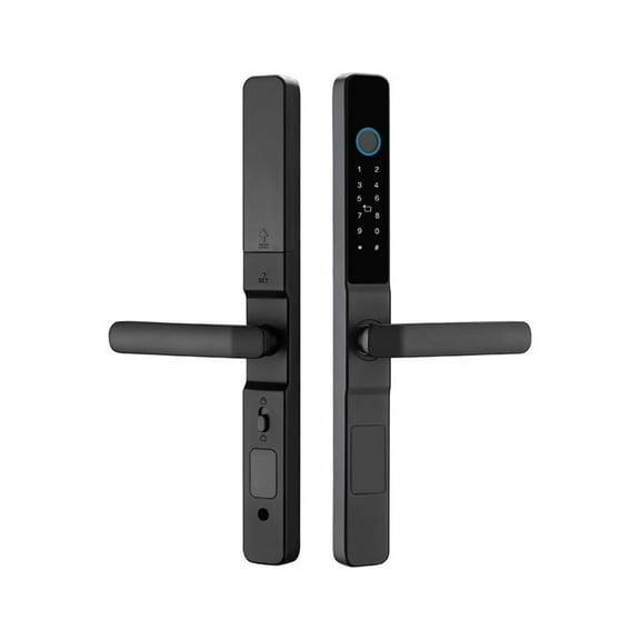 Wifi APP Waterproof Smart Fingerprint Lock Password Card Aluminum Sliding Door for Outdoor Pull Push