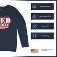 thumbnail image 6 of RED Friday Remember Everyone Deployed Women's Long Sleeve T-shirt Until They All Come Home Military US Flag American Patriot, 6 of 7