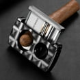 thumbnail image 2 of Cigar Cutter Multi-Functional Sharp Stainless Steel Cigar Cutter Knife V-Shaped Scissors Straight Snips with Cigar Drill Cigar Holder,磨砂灰色, 2 of 12