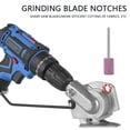 thumbnail image 6 of JTWEEN Electric Drill Fabric Cutter Sharp High Precision Nibbler Cloth Cutter Electric Rotary Fabric Cutting Drill Attachment for Textile Carpet Paper Leather Hemp Rope, 6 of 10