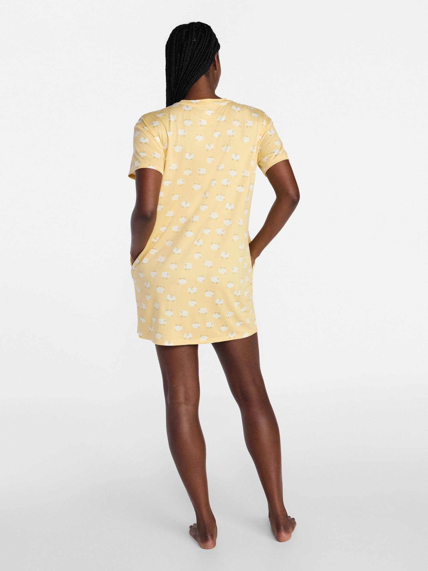 Joyspun Women's Dreamy Soft Collection Short Sleeve Sleepshirt, Sizes S/M-2X/3X
