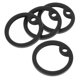 thumbnail image 4 of FOMIYES 4Ud Protectores Redondos De Silicona Para Dog Tags De Perro Que Reducen Ruido En Negro, 4 of 7