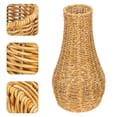 thumbnail image 1 of WHAMVOX Florero Tejido Imitación Rattan Plástico Con Superficie Lisa Para Interior, 1 of 6