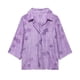 thumbnail image 3 of HH TRAF 2024 Traje femenino de manga larga con botonadura sencilla, cuello vuelto, camisa holgada con estampado + pantalón largo con lazo y cintura alta con cordones para mujer, 3 of 5