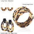 thumbnail image 4 of Ensemble de Boucles d'Oreilles Bracelet Acrylique Léopard Multi-Couches avec Boucles d'Oreilles Pendantes, 4 of 5