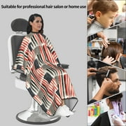 Thin Red America Line Flag Hair Cutting Cape 66 x 55 Salon Cape with Adjustable Neckline for Stylists and Home Use