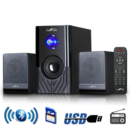 beFree Sound 2.1 Channel Multimedia Entertainment Shelf Bluetooth Speaker (Best Home Entertainment Speakers)