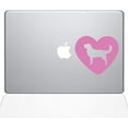 thumbnail image 1 of The Decal Guru Heart Golden Retriever MacBook Decal Vinyl Sticker - 15" MacBook Pro (2016 & Newer) - Pink, 1 of 1