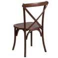 thumbnail image 4 of Flash Furniture 2 Pack HERCULES Series Mahogany Cross Back Chair, 4 of 7