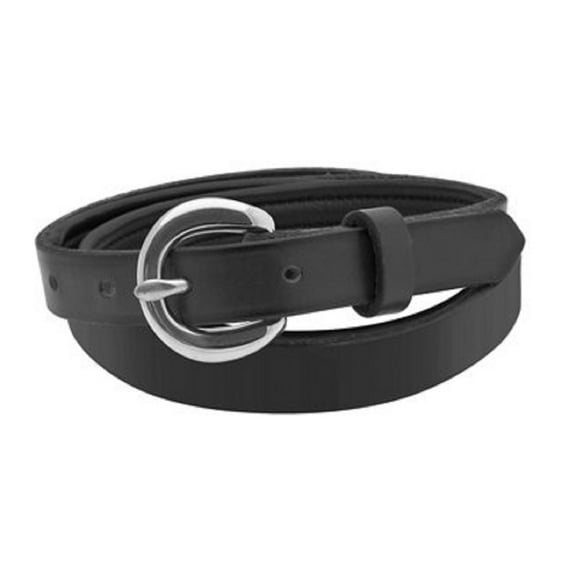 Perri's Padded Leather Belt (Black/Black, L)