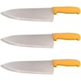 thumbnail image 1 of Cozzini Cutlery Imports 10" Chef Knife Choose Your Color - Razor Sharp Commercial Kitchen Cutlery - Cook's Knives (3 Pack - Yellow), 1 of 4