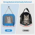 thumbnail image 7 of Cshidworld Cat Carrier Airline Approved, Pet Carriers for Cats with Water Bowl/Front Pocket/Adjustable Shoulder Strap, Collapsible Car Travel Cat Carrier for Small Medium Cat Dogs up to 20lbs, Blue, 7 of 7