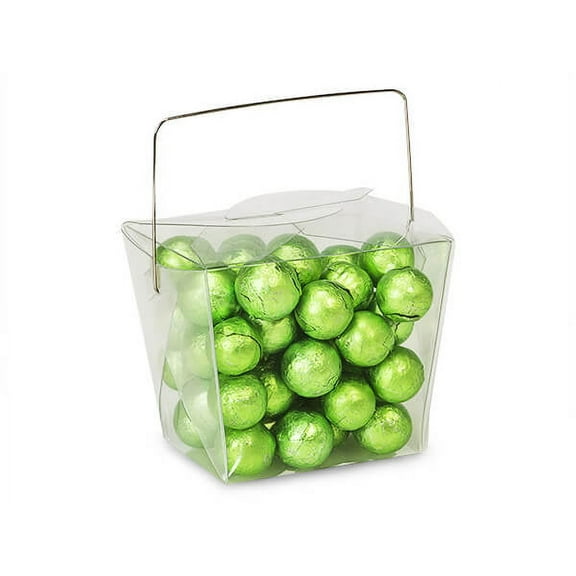Clear Take Out Favor Boxes, Medium 3.75x3x3.25", 12 Pack