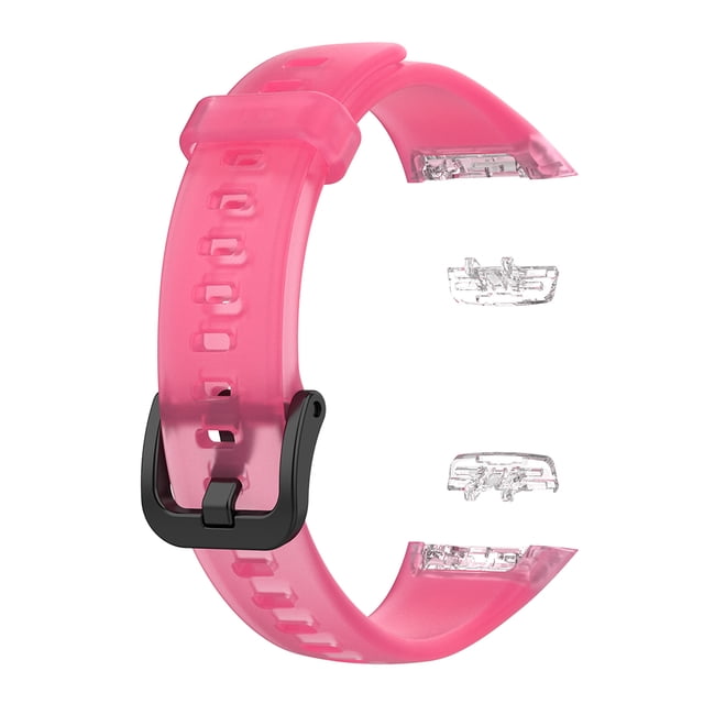 Kuymtek Correa para HUAWEI HONOR Band 6 Correa de reemplazo de pulsera de TPU (rosa roja) Kuymtek Componentes de la computadora