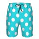 thumbnail image 3 of Fotbe Aqua And White Polka Dot Trajes de Baño Estampados para Hombre, Shorts de Verano de Secado Rápido, Ropa de Playa, Bañadores-3X-Large, 3 of 6