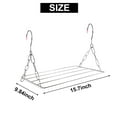 thumbnail image 6 of Geynutaly Portable Stainless Steel Clothes Drying Rack, for Hanging Clothes, Towels, Socks, Silver, 6 of 7