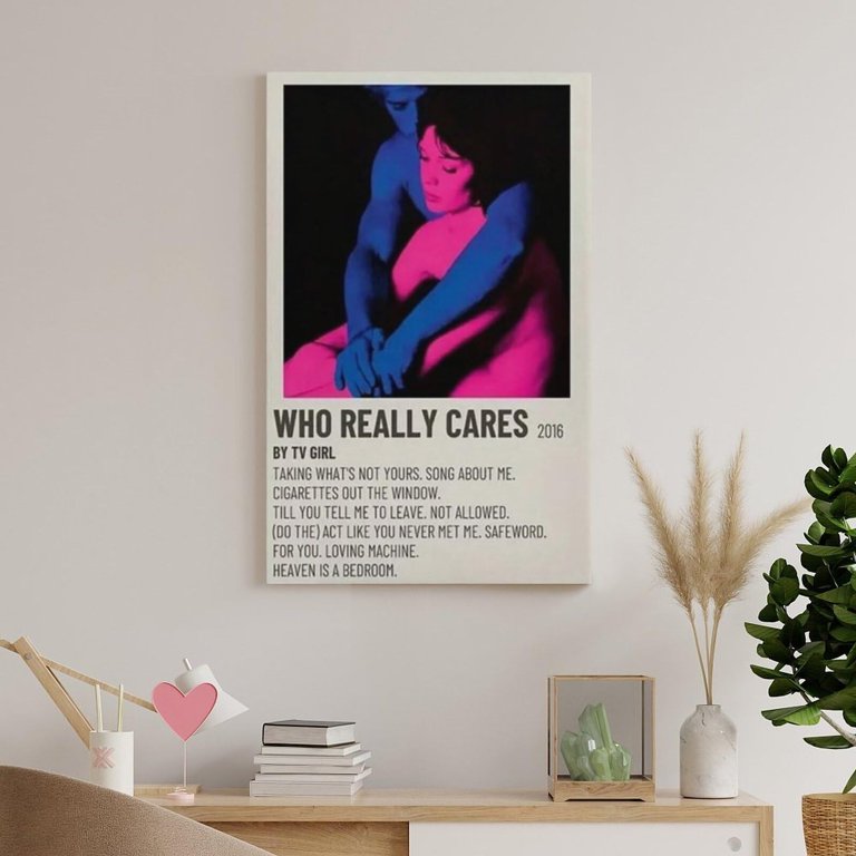 ADAXA TV Girl Who Really Cares Poster Für Zimmer Musik Cover Poster Leinwand 912550