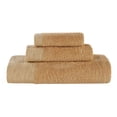 thumbnail image 3 of Superior Rayon from Bamboo Soft Modern 3-Piece Towel Set, Gold, 3 of 13