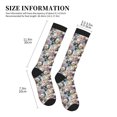 thumbnail image 4 of Sikiie Colorful Flowers 1 Pairs Compression Socks for Men and Women 15-20 mmHg Running Support Socks, 4 of 7