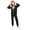 Black, variant on Arshiner 2 Piece Outfits for Girls Velour Tracksuit Hoodie and Jogger Set Sweatsuit Athletic Clothes Sets