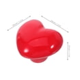 thumbnail image 2 of LOLIPPYY Set of 8 Red Ceramic Heart-Shaped Cabinet Knobs for Kids' Rooms and Dressers, Easy to Install Hardware, 2 of 8