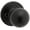 Black, variant on Kwikset Polo Half Dummy Door Knob in Satin Nickel