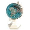 Kalifano Bahama Blue 3-in. Gemstone Globe with Contempo Stand