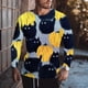 thumbnail image 2 of Camiseta de manga larga con cuello redondo y estampado de Halloween para hombre Pompotops  oipoqjl1987, 2 of 5