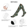 thumbnail image 5 of Lsque Lilies Flowers Pattern Sport Compression Socks for Men & Women 15-20 mmHg Knee High Nurse Pregnant Running Medical and Travel Athletic, 5 of 6