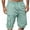 Light Blue, variant on Mgmyaa Men's Casual Cargo Shorts Button Zipper Elastic Waist Short with Multi Pockets