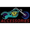 thumbnail image 1 of Accessories Block Bike Logo LED Neon Sign 20 x 37 - inches, Clear Edge Cut Acrylic Backing, with Dimmer - Bright and Premium built indoor LED Neon Sign for automotive store, and mall., 1 of 7