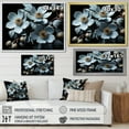 thumbnail image 4 of Designart "Reverie In Dogwood Noir" Dogwood Floater Framed Wall Art Living Room, 4 of 5