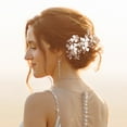 thumbnail image 4 of 2Pcs Bridal Hair Clip Wedding Hairpin Bride Pearl Hair Clips Barrette Elegant Bridal Hairpins Hair Accessories for Women Girls, 4 of 9