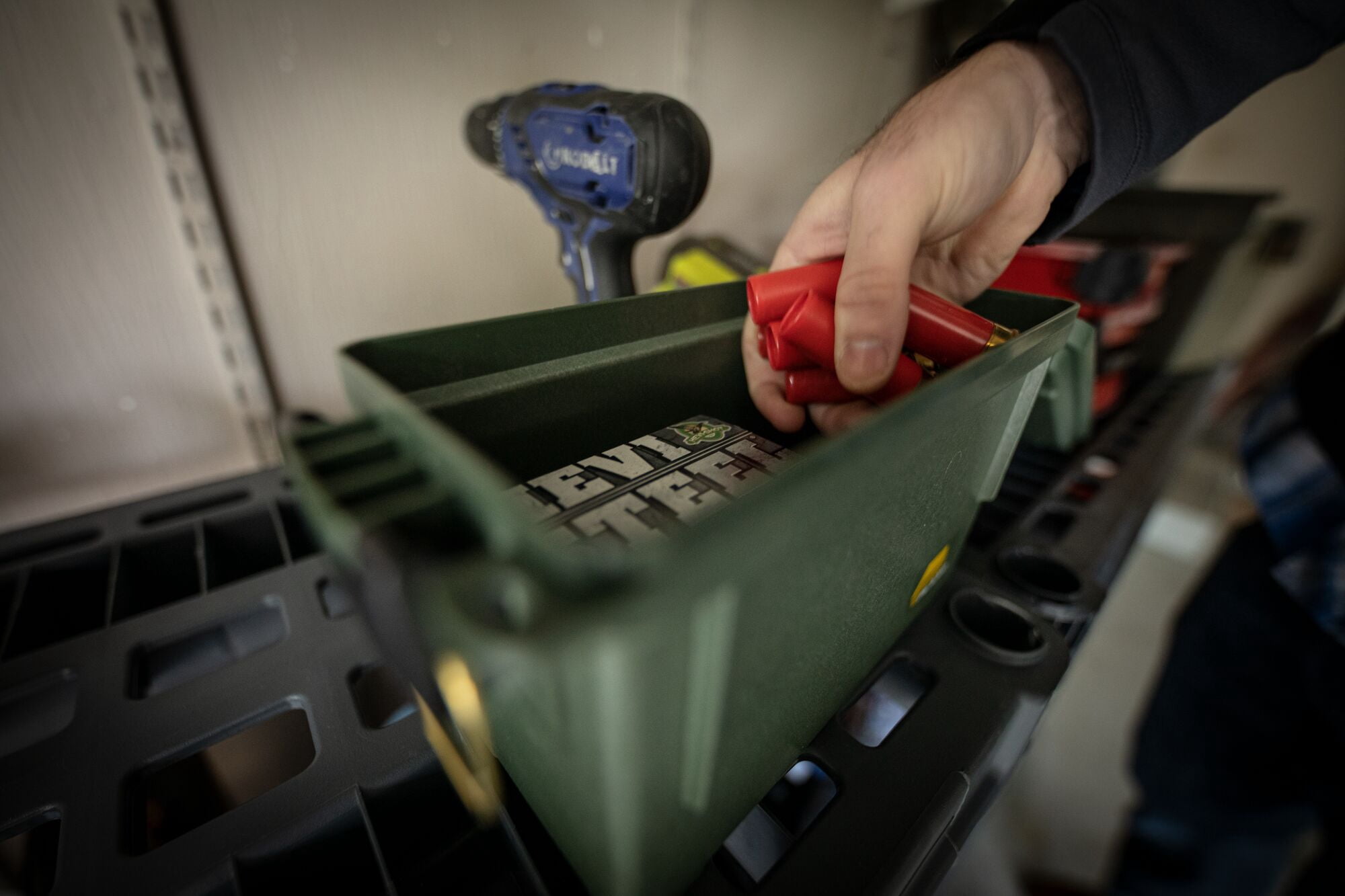 Plano Field Ammo Box, OD Green, Small Plastic Ammo Storage