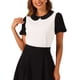 thumbnail image 1 of BLUSA CON COLLAR PETER PAN INSPIRADA EN CHIC PARA MUJER CON MANGAS PUFF EN CONTRASTE L BLANCA, 1 of 6