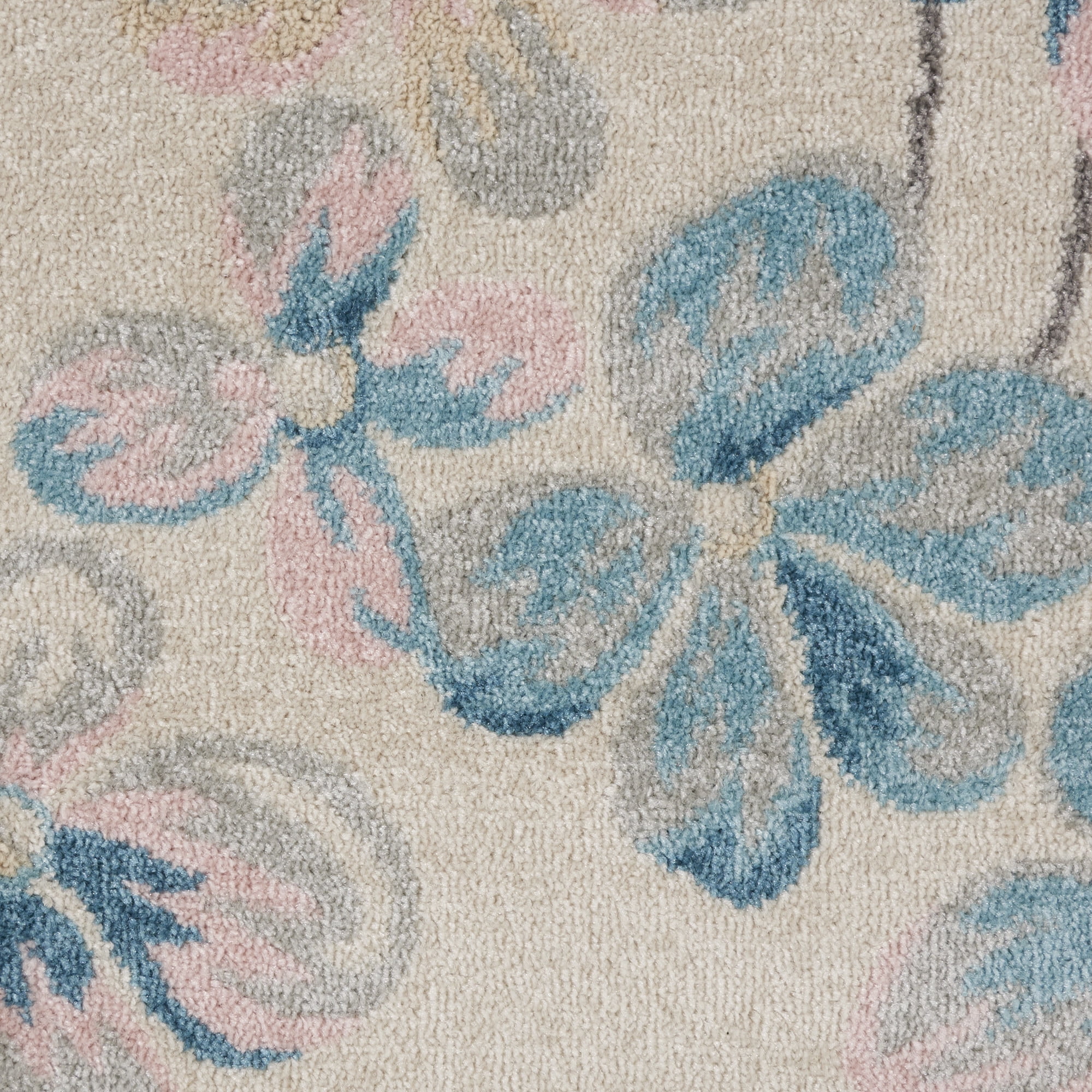 Desert Fields Contemporary Floral Ivory 8'10" x 11'10" Area Rug, (9' x 12')