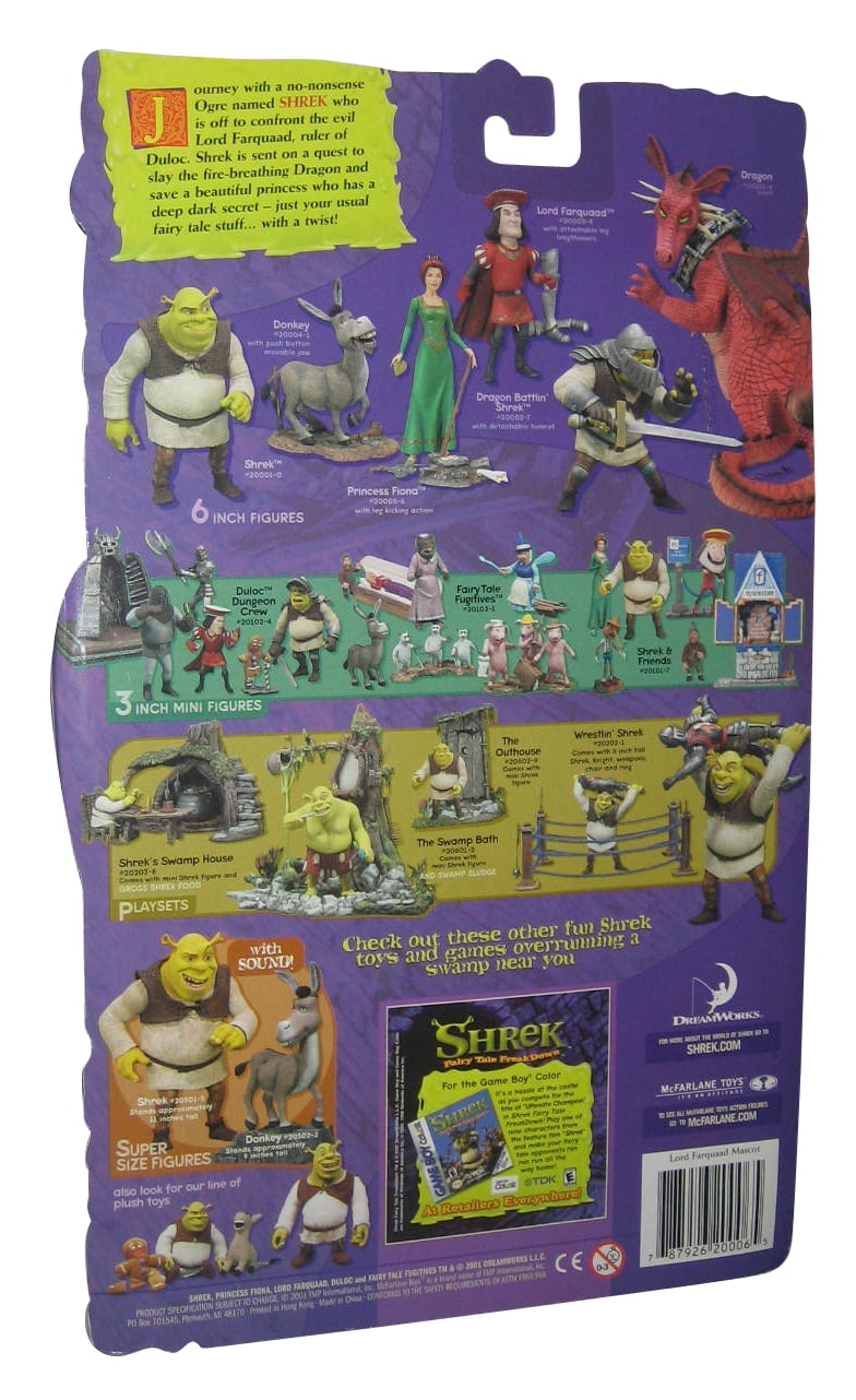 Brand New Dreamworks McFarlane Toys Shrek Lord Farquaad Plush Doll