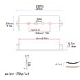thumbnail image 3 of 2 Pieces P-Bass Soundhole Pickups with Mounting Screws String Bridge Precision Replacement Parts Maintenance Kit Accessories, 3 of 7