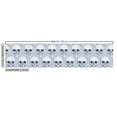 thumbnail image 2 of Ambesonne Geometric Fabric by the Yard Upholstery, Blue Skulls Optical, 5 Yards, Navy Blue White, 2 of 4