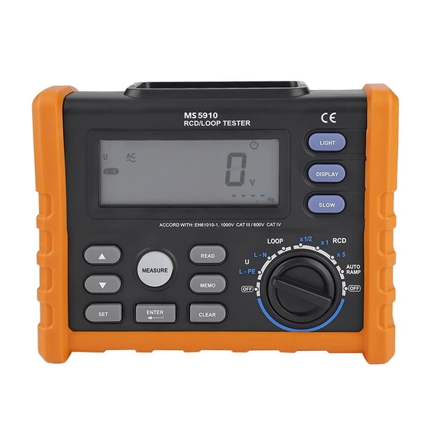 Digital Resistance Meter RCD Loop Resistance Tester Multimeter RCD Loop Resistance Tester ,Easy to Operate