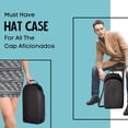 thumbnail image 4 of Homiegear Hat Carrier Case for 12 Caps - Water Resistance Quality Crush Proof Neoprene Cap Carrying Bag - Cap Storage for All New Era Caps Type with Removable Shoulder Strap - Black, 4 of 8