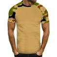thumbnail image 2 of Men Summer Tops Men Small Long Sleeve Shirts Mens Tees Shirts Mens V Neck Casual Medium Short Sleeve Athletic Long Tee Clothe Set Athletic Tee Top Running S Tops Yellow 3XL, 2 of 5