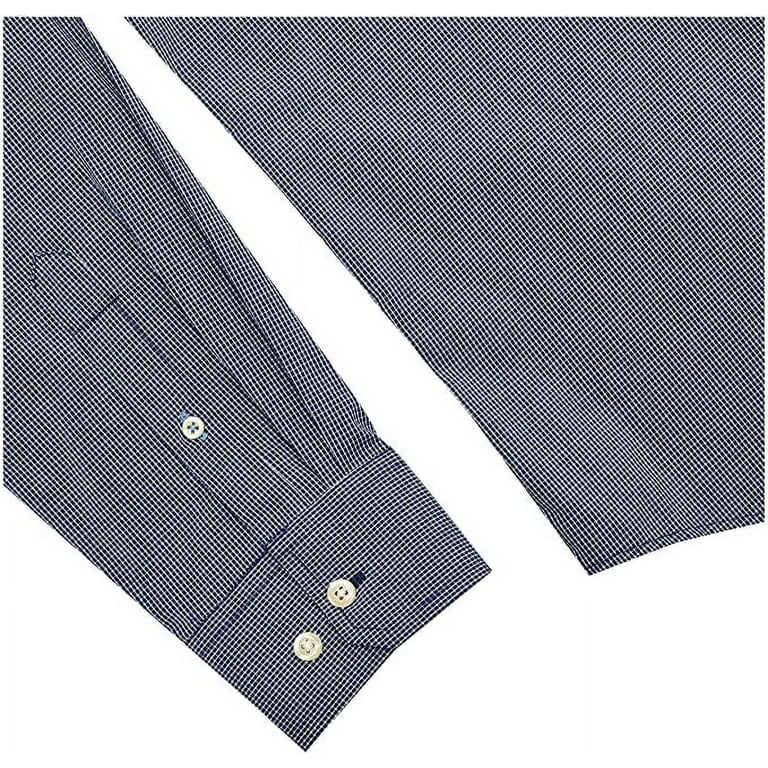 IZOD Mens Woven Button Down Long Sleeve Shirt, 3X-Large , Estate Blue