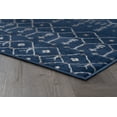 thumbnail image 5 of Madison Transitional 5' x 7' Navy and Cream Polypropylene Indoor Area Rug, 5 of 9